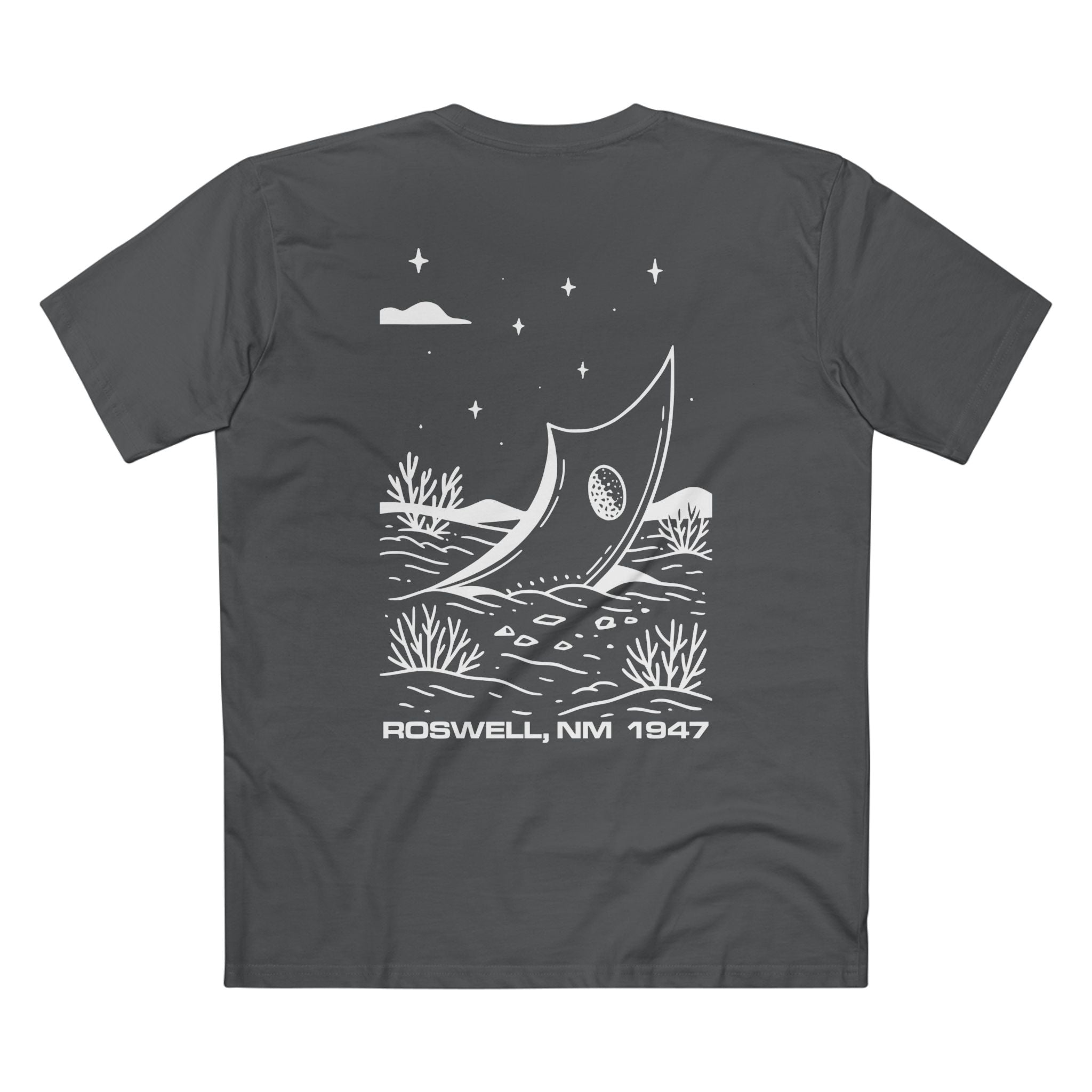 T-shirt Charcoal back