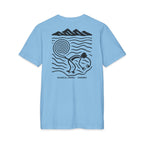 mockup | T-Shirt Carolina Blue back