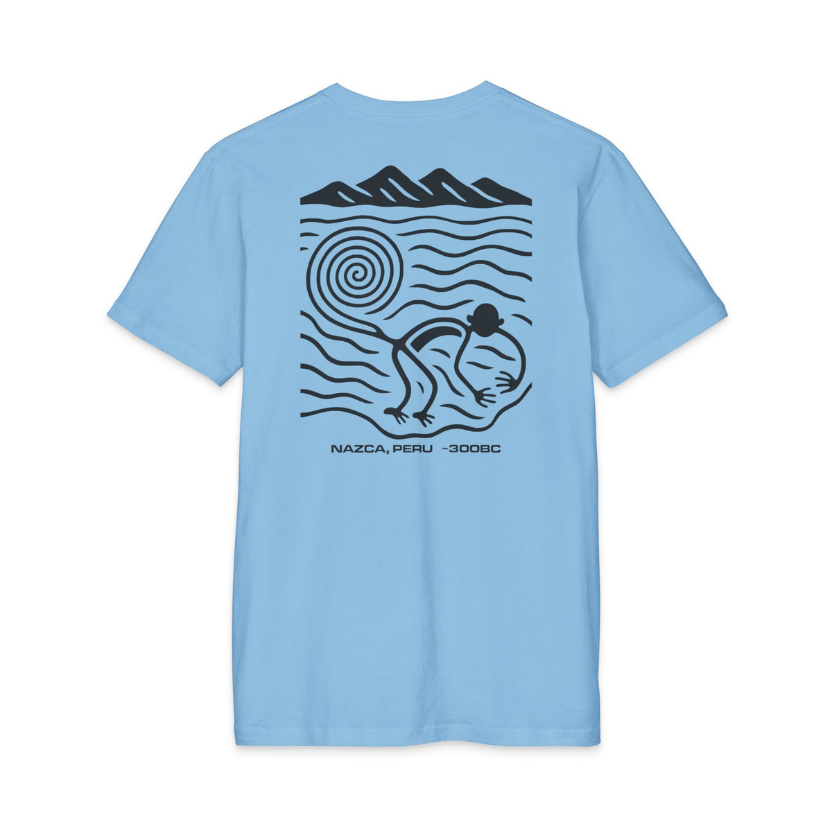 mockup | T-Shirt Carolina Blue back