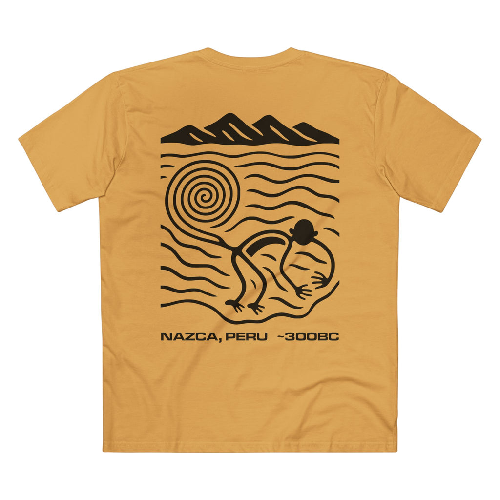 T-shirt Mustard back