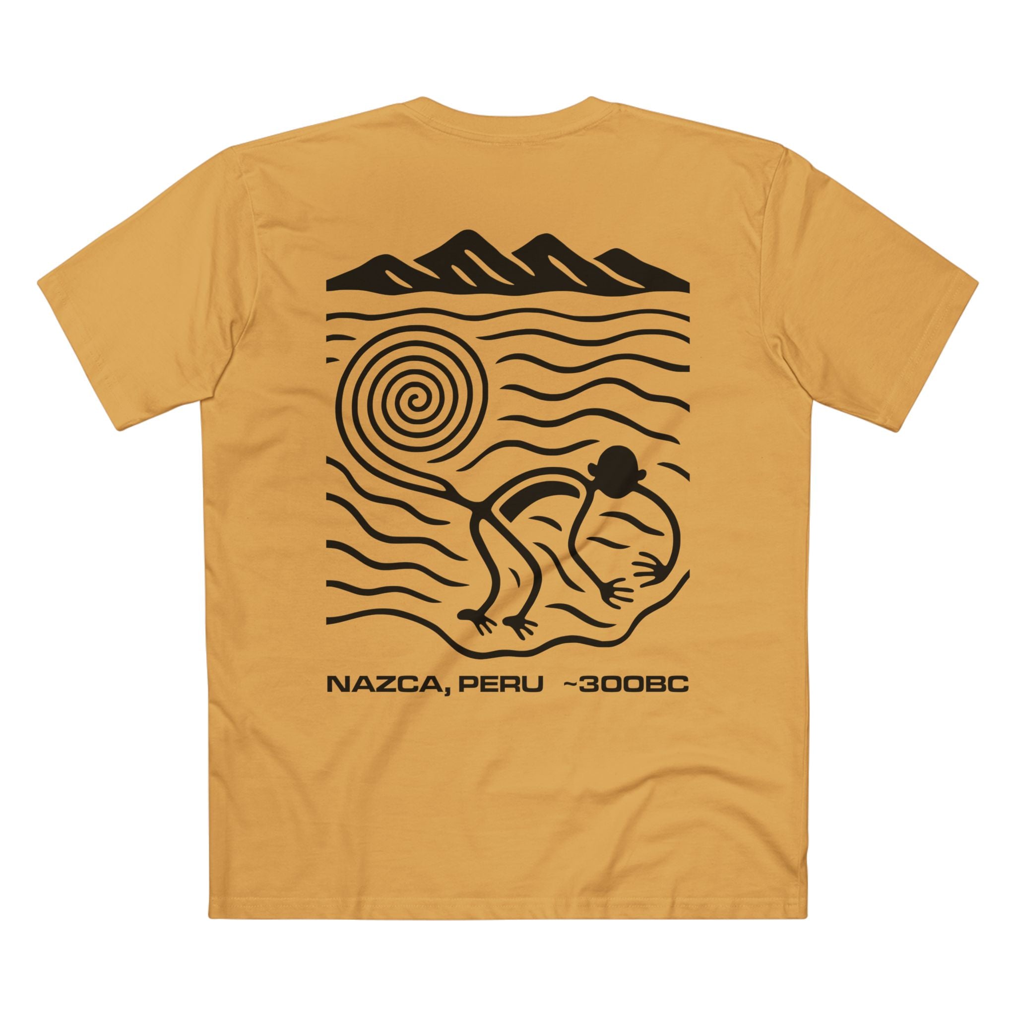 T-shirt Mustard back