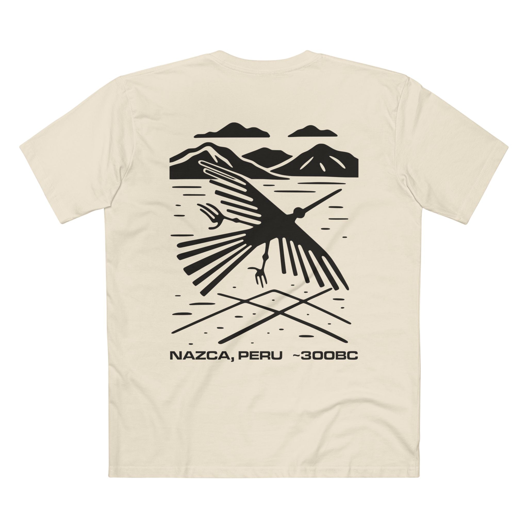 T-shirt Natural back