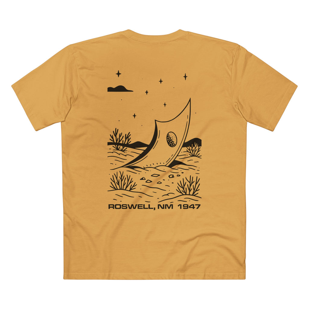 T-shirt Mustard back