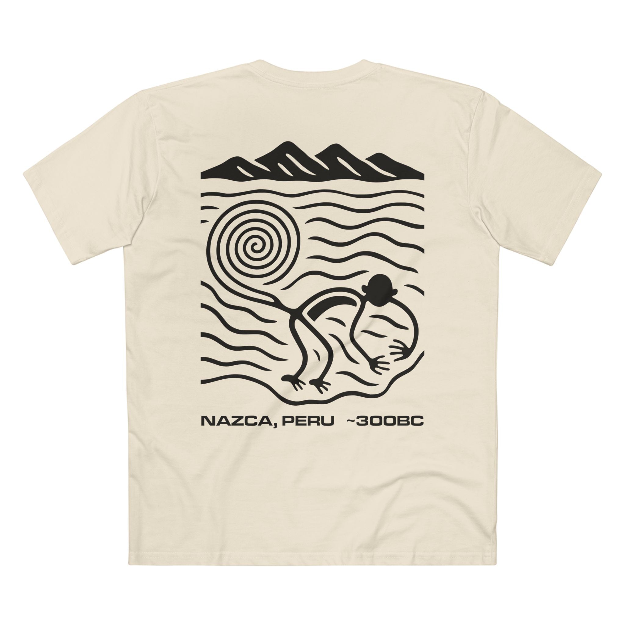 T-shirt Natural back