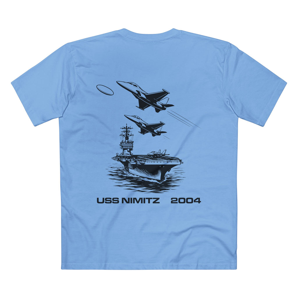 T-shirt Carolina Blue back