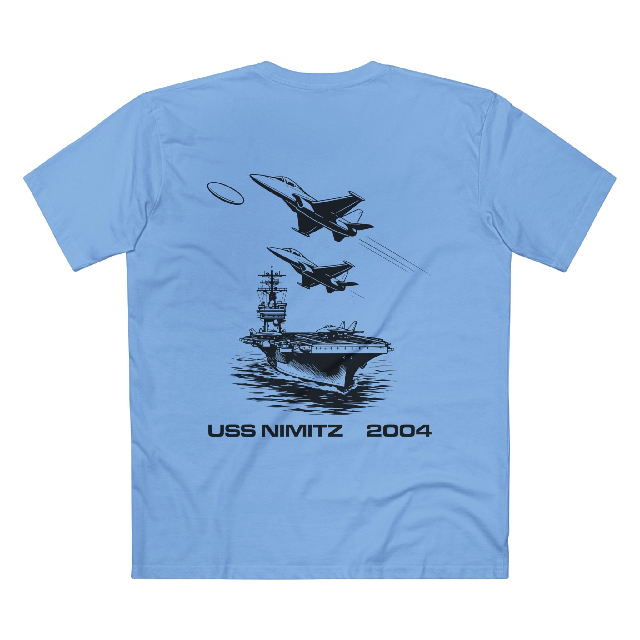 T-shirt Carolina Blue back