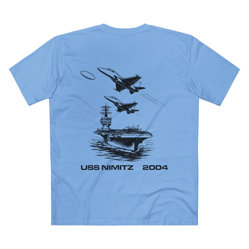 mockup | T-shirt Carolina Blue back