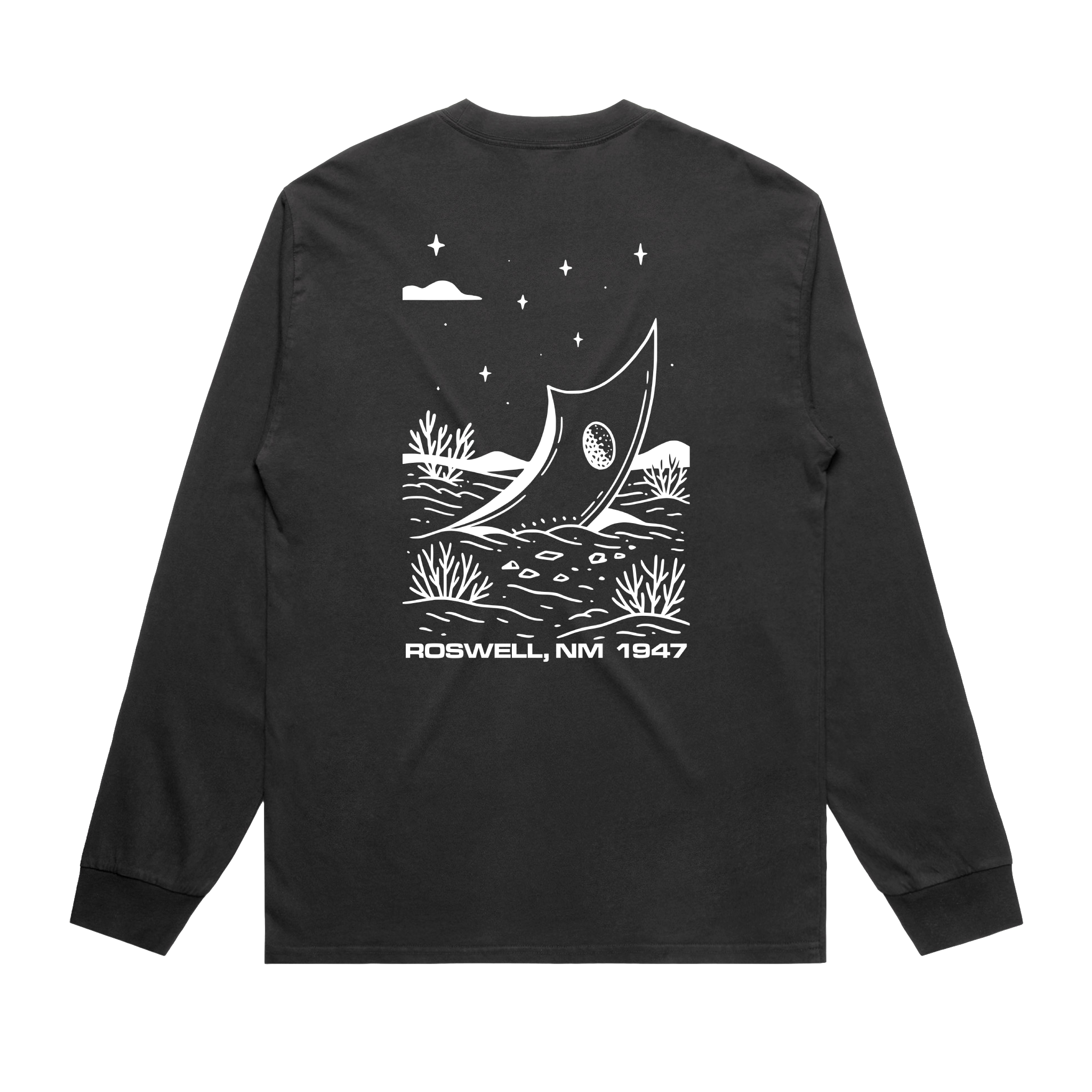 T-shirt Faded Black back