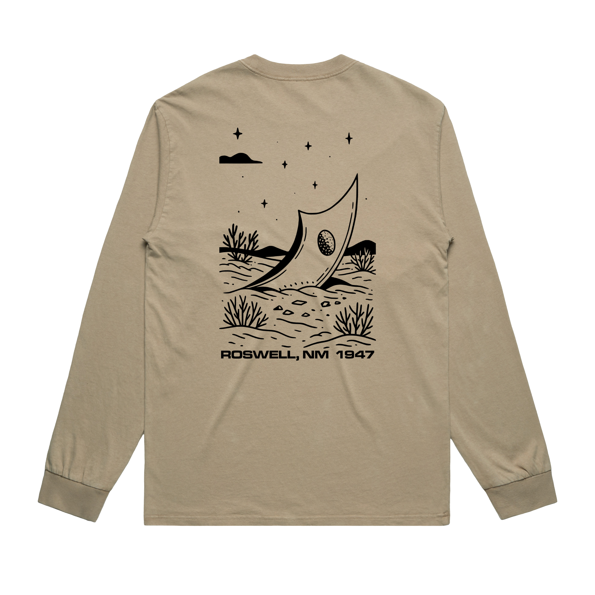 T-shirt Faded Khaki back