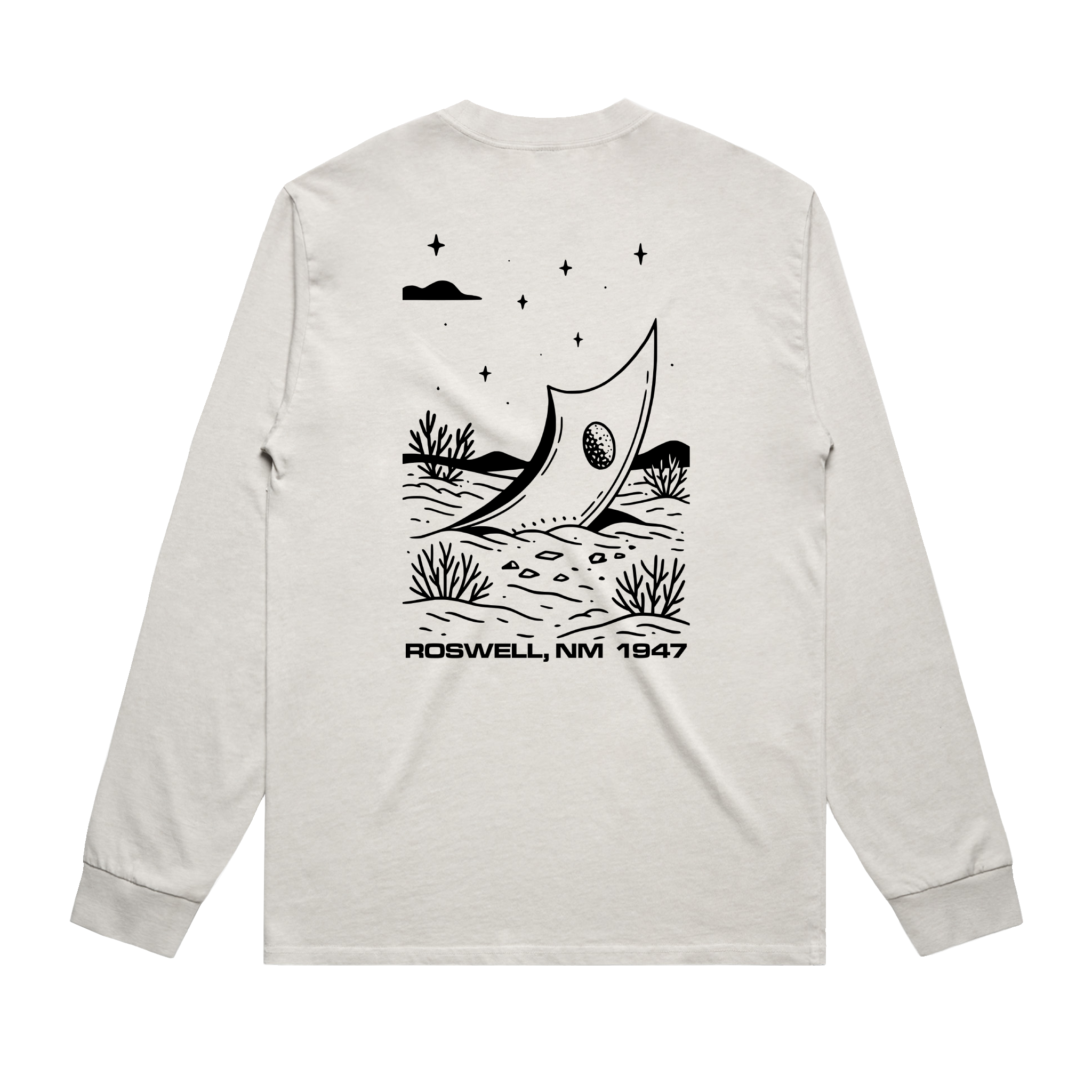 T-shirt Faded Bone back