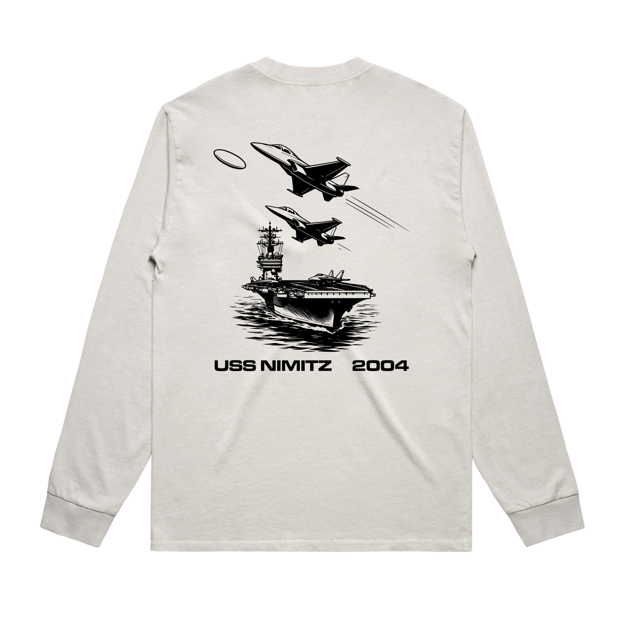 T-shirt Faded Bone back