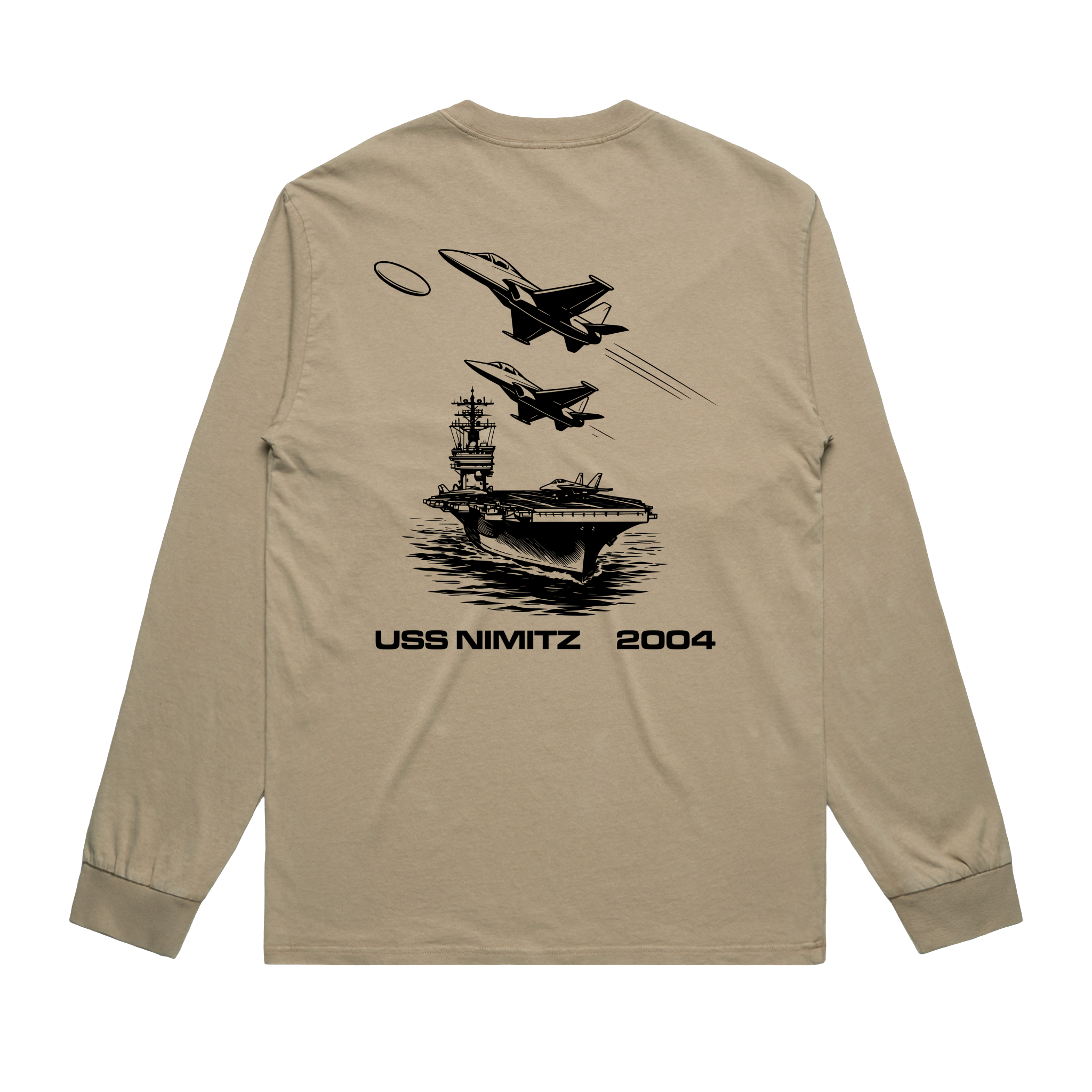 T-shirt Faded Khaki back