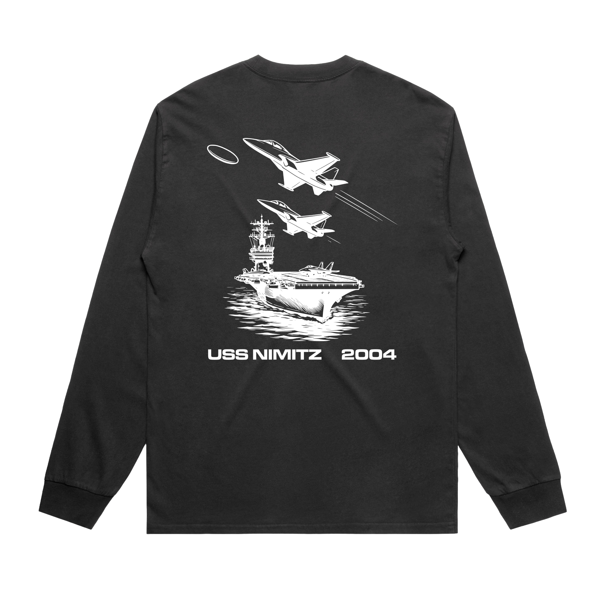 T-shirt Faded Black back