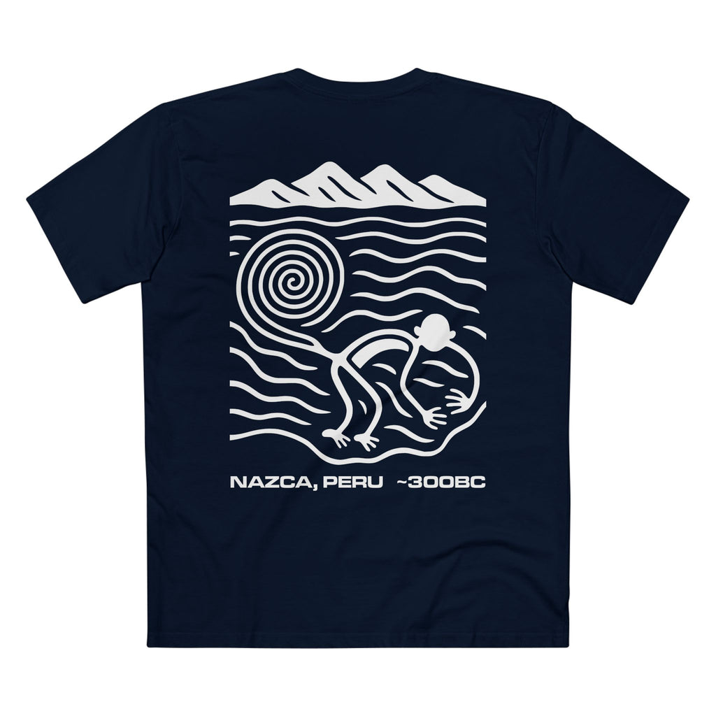 T-shirt Navy back