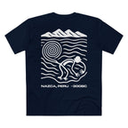 T-shirt Navy back