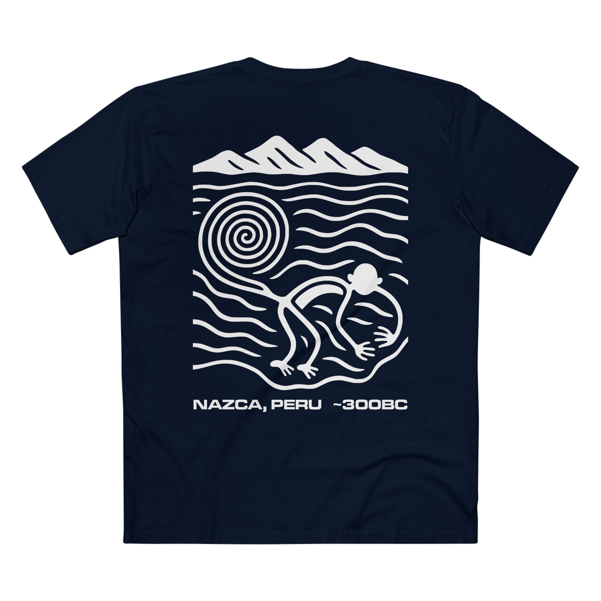 T-shirt Navy back