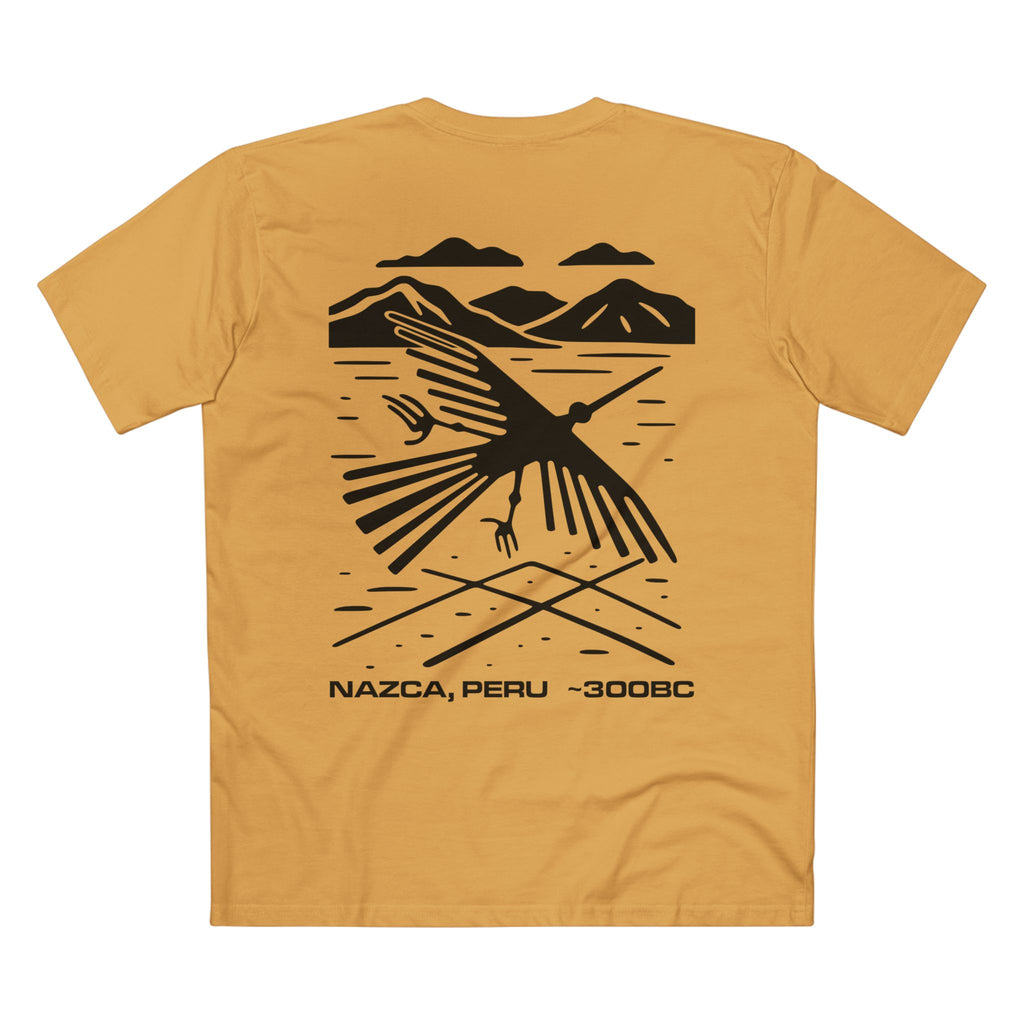 T-shirt Mustard back