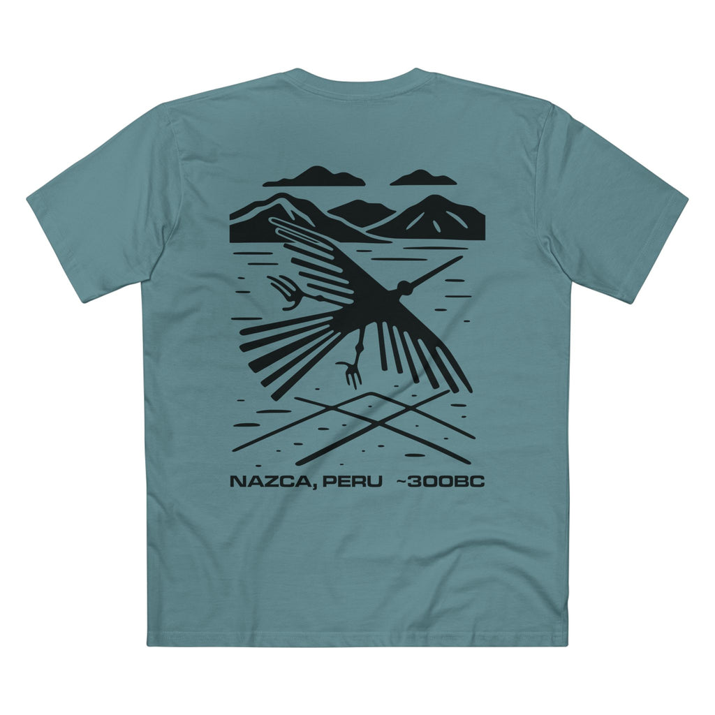 T-shirt Slate Blue back