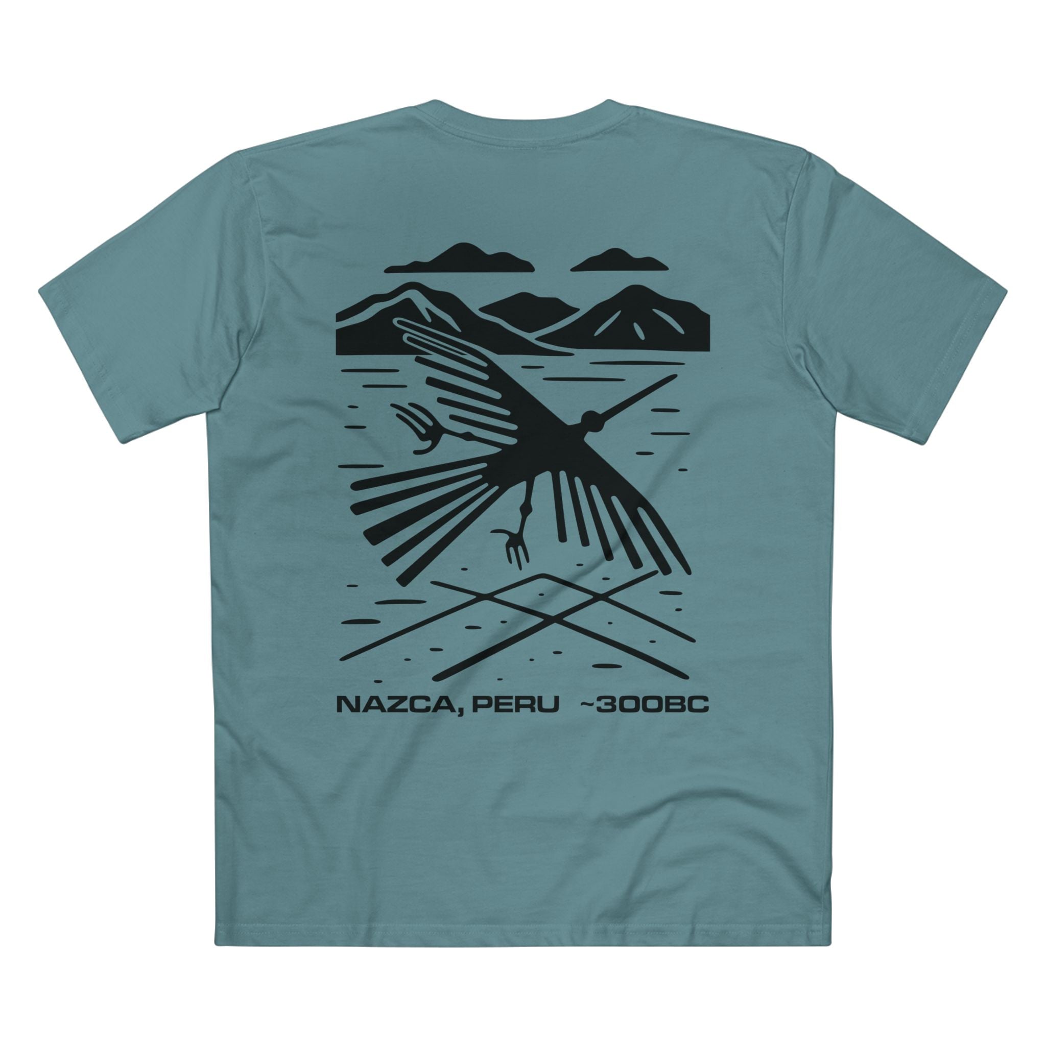 T-shirt Slate Blue back