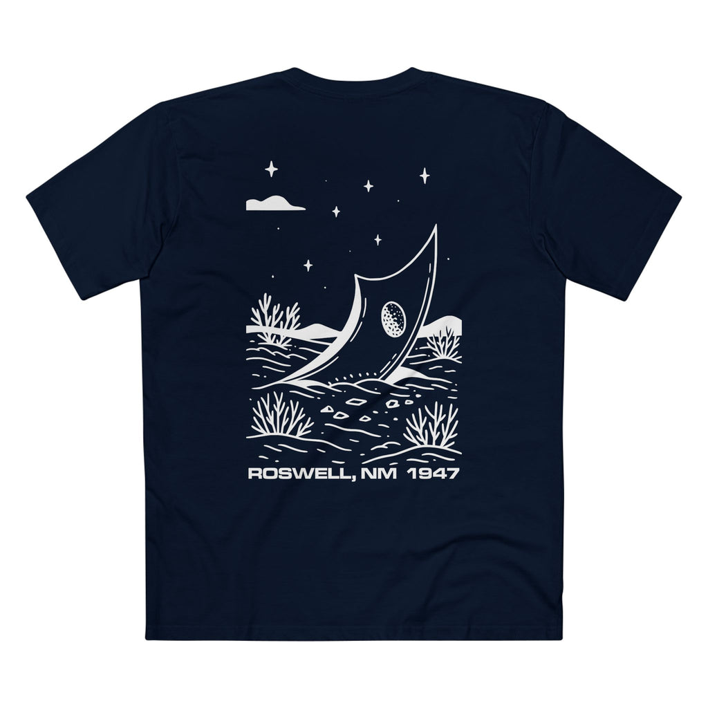 T-shirt Navy back