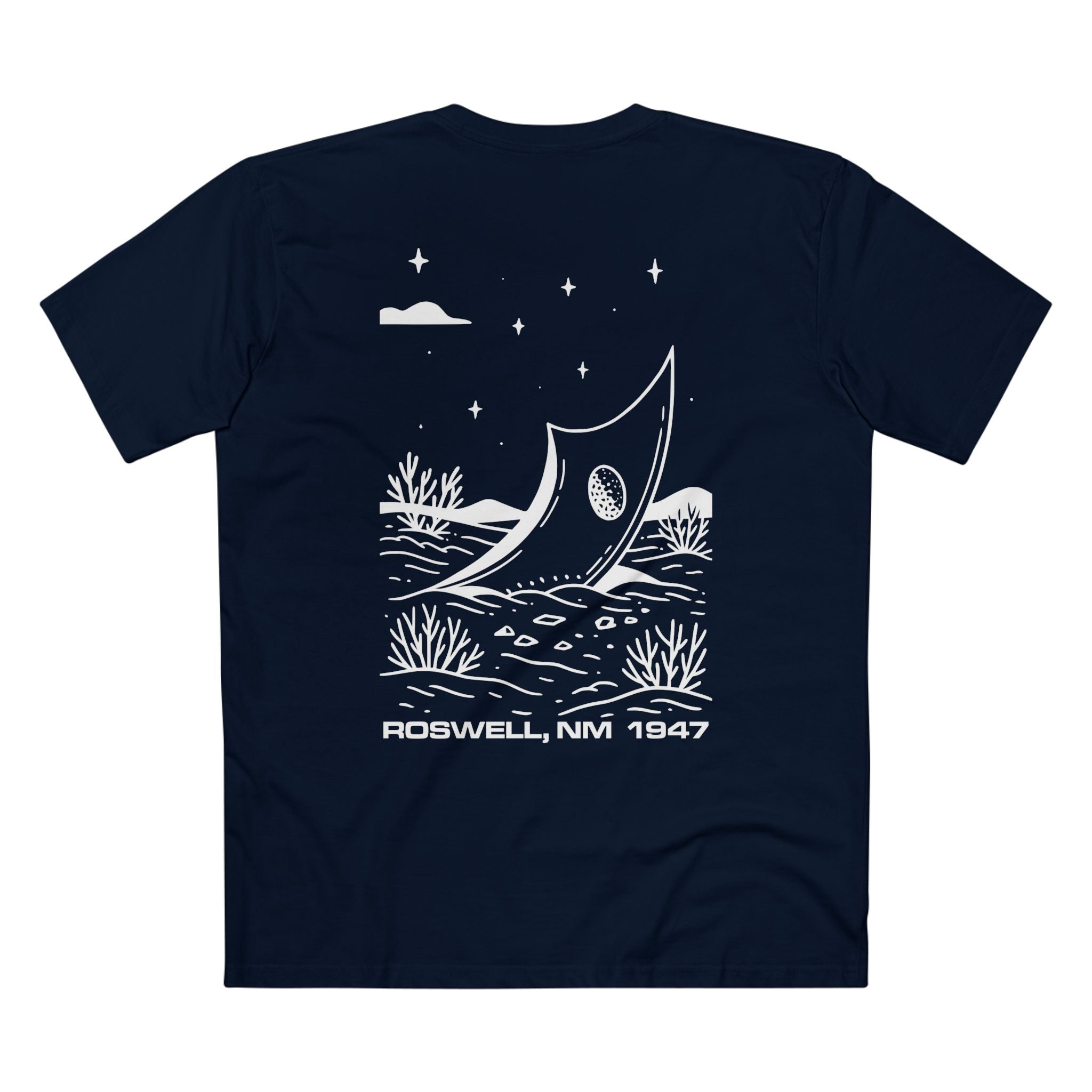 T-shirt Navy back