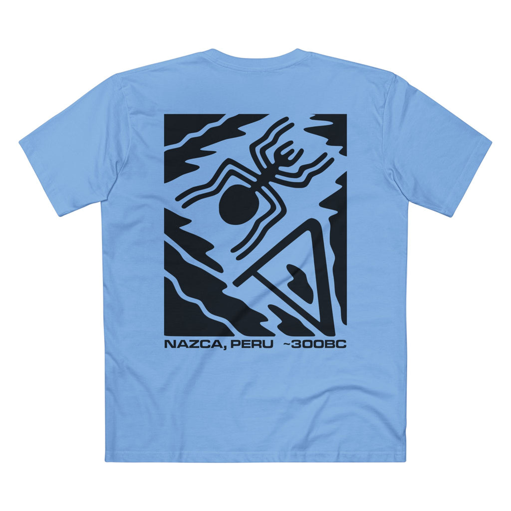 T-shirt Carolina Blue back