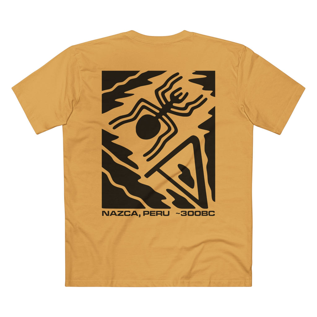 T-shirt Mustard back