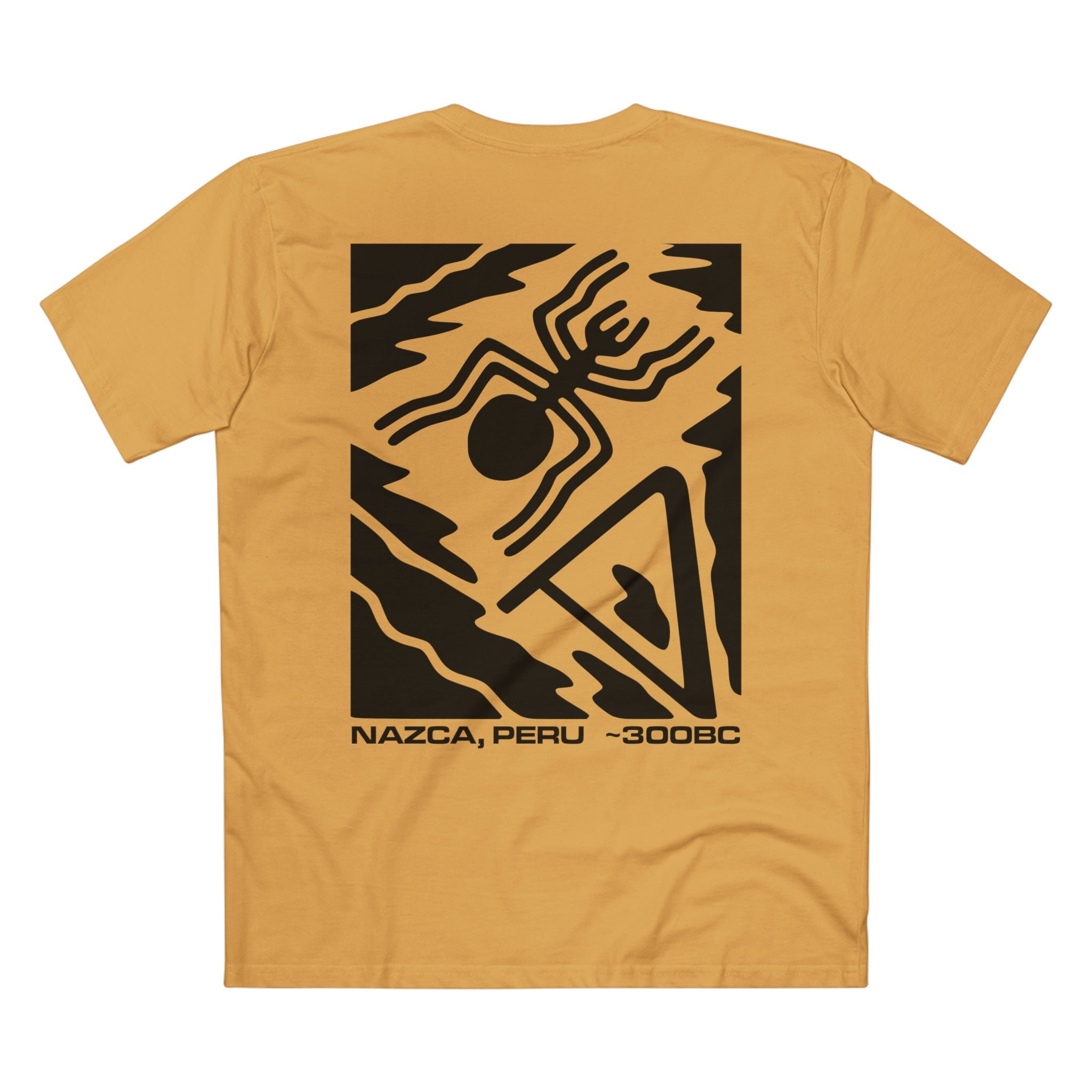T-shirt Mustard back