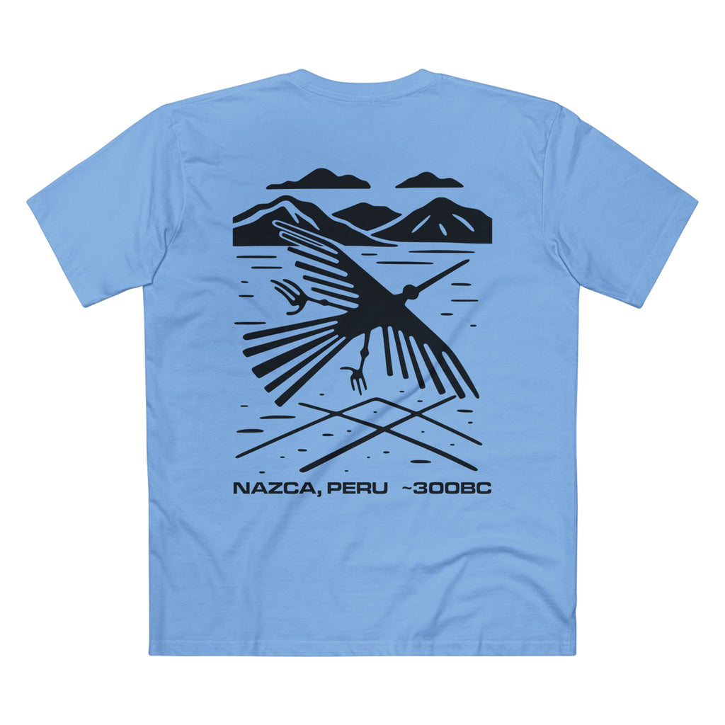 T-shirt Carolina Blue back