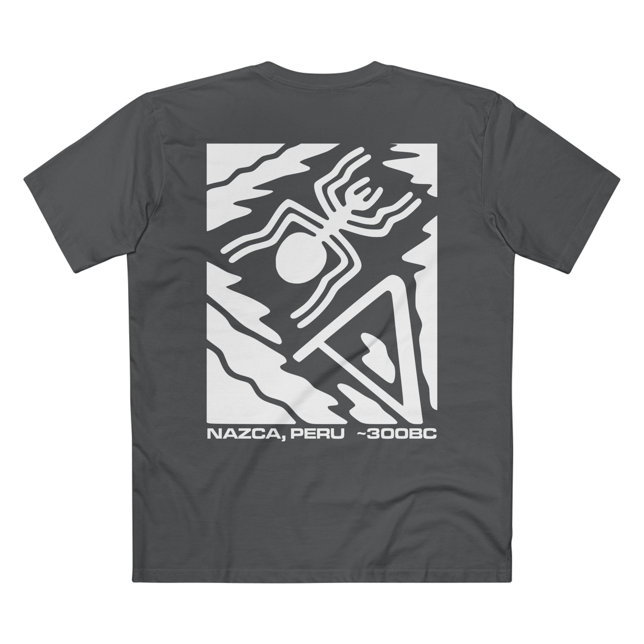 T-shirt Charcoal back