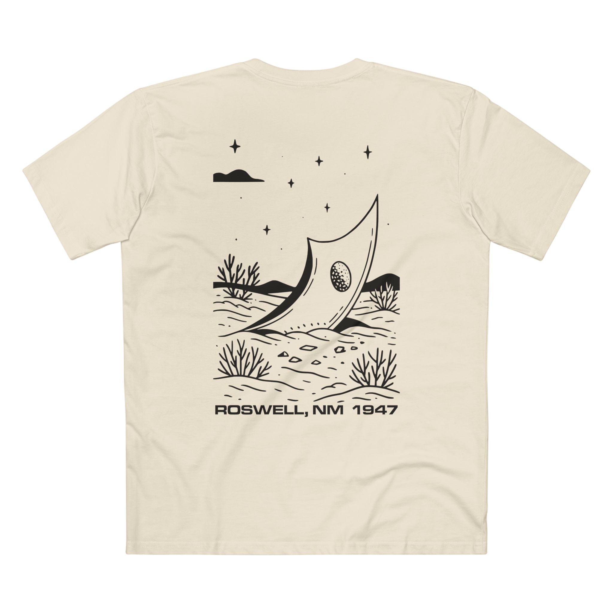 T-shirt Natural back