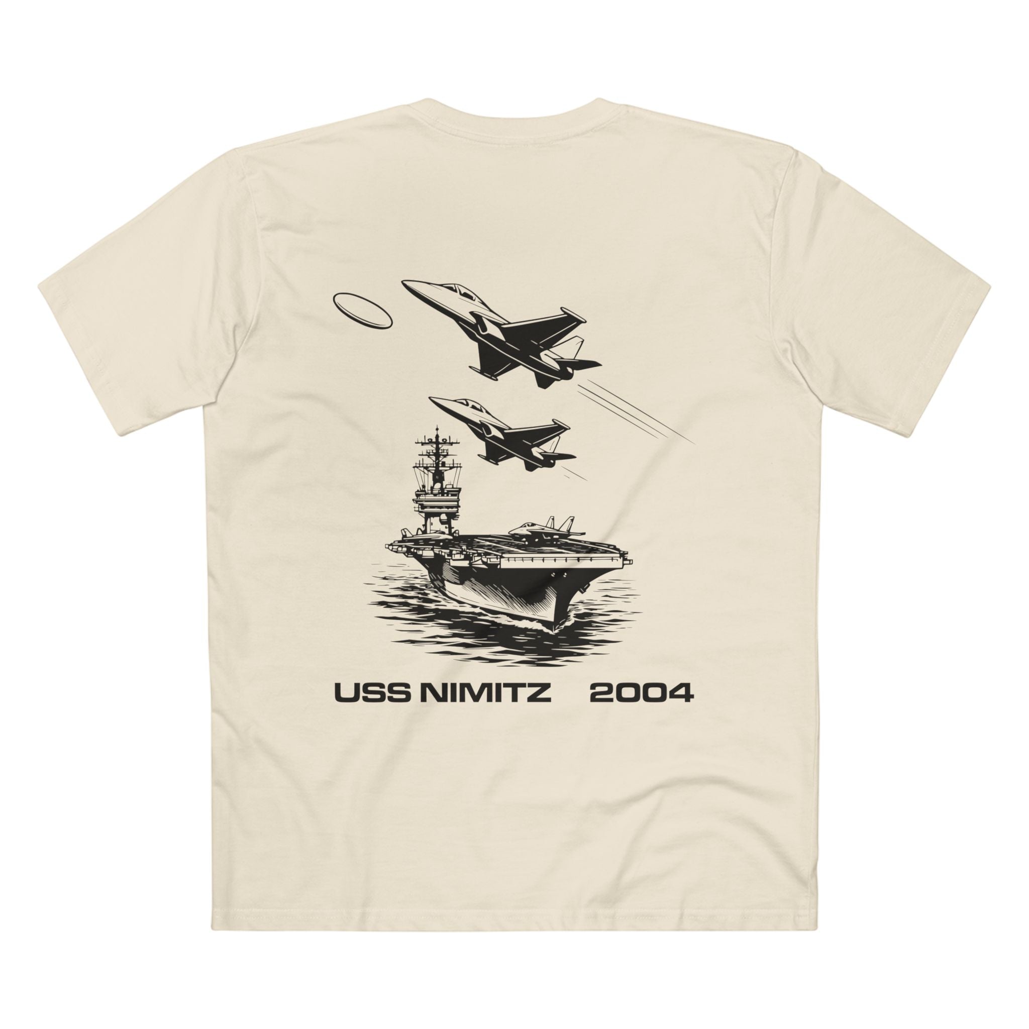 T-shirt Natural back