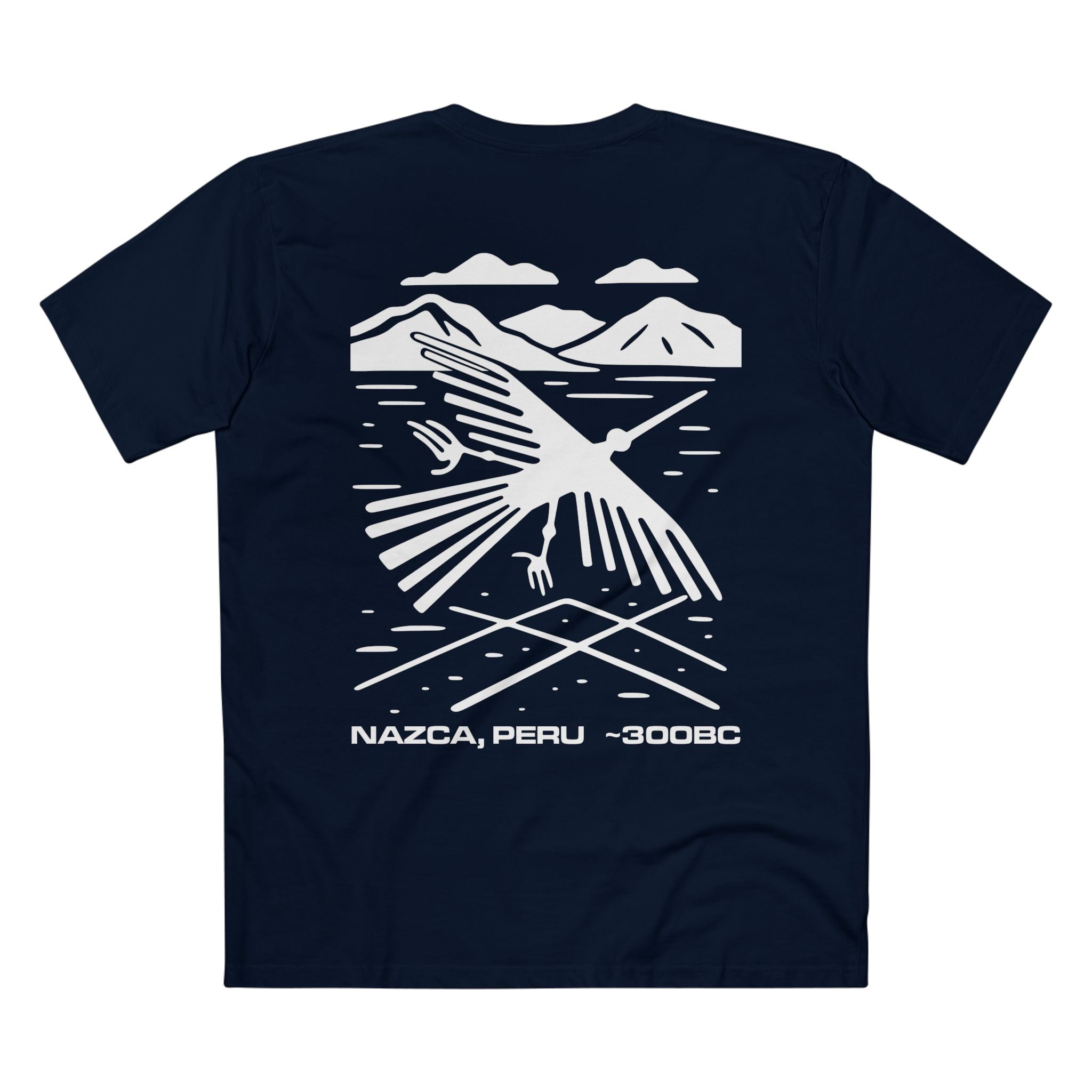 T-shirt Navy back