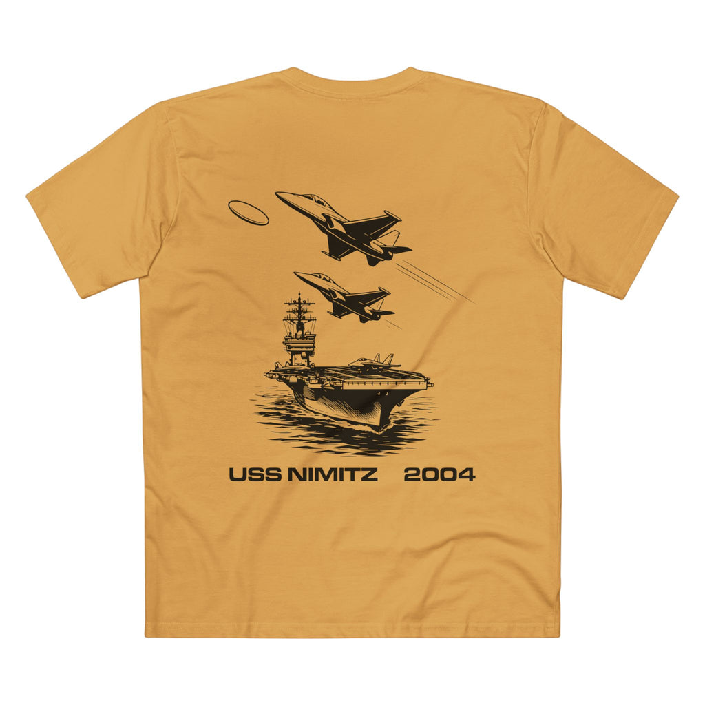 T-shirt Mustard back