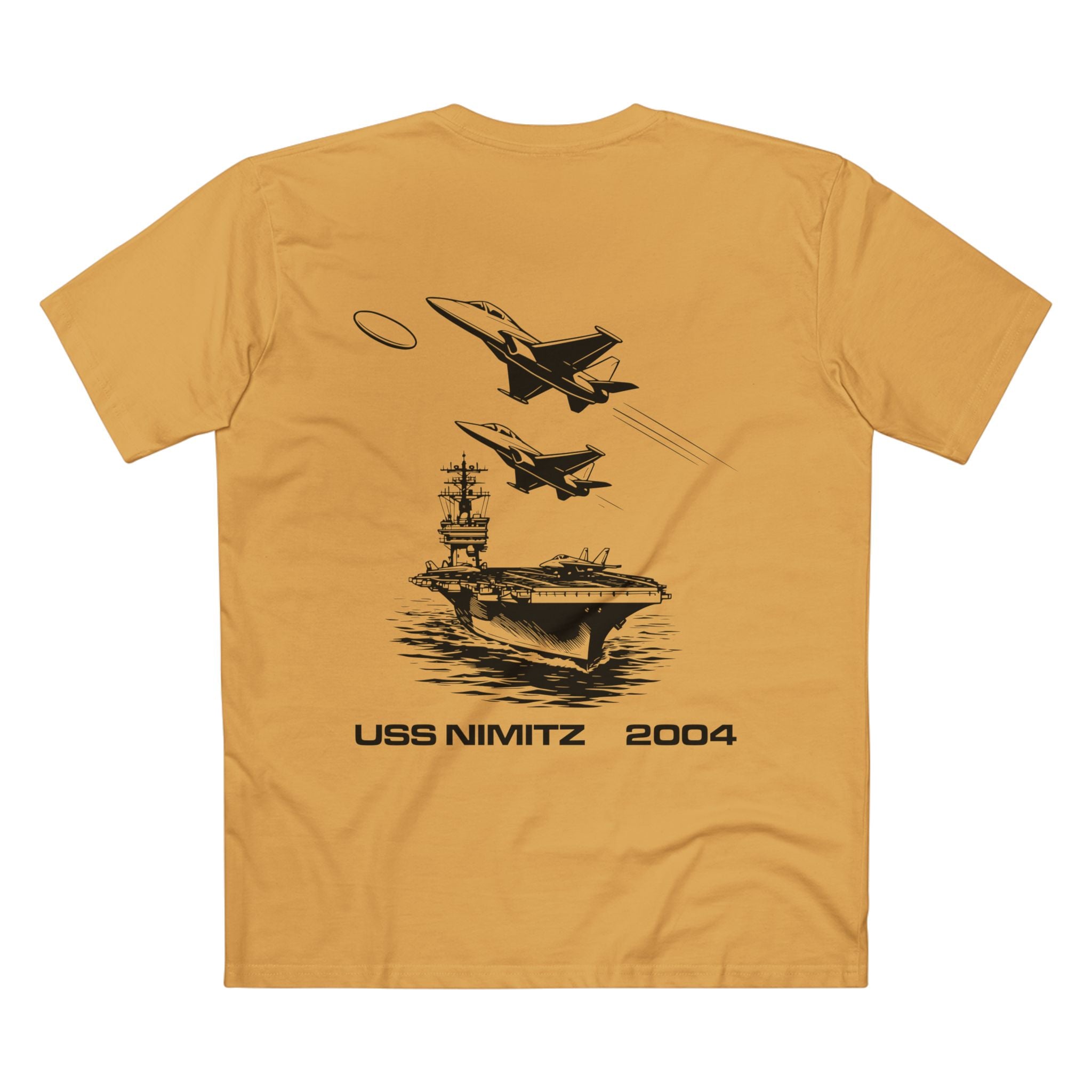 T-shirt Mustard back