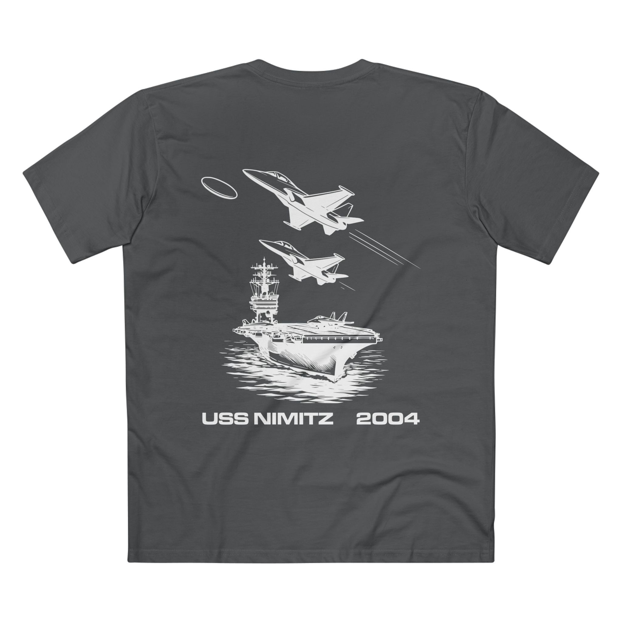 T-shirt Charcoal back