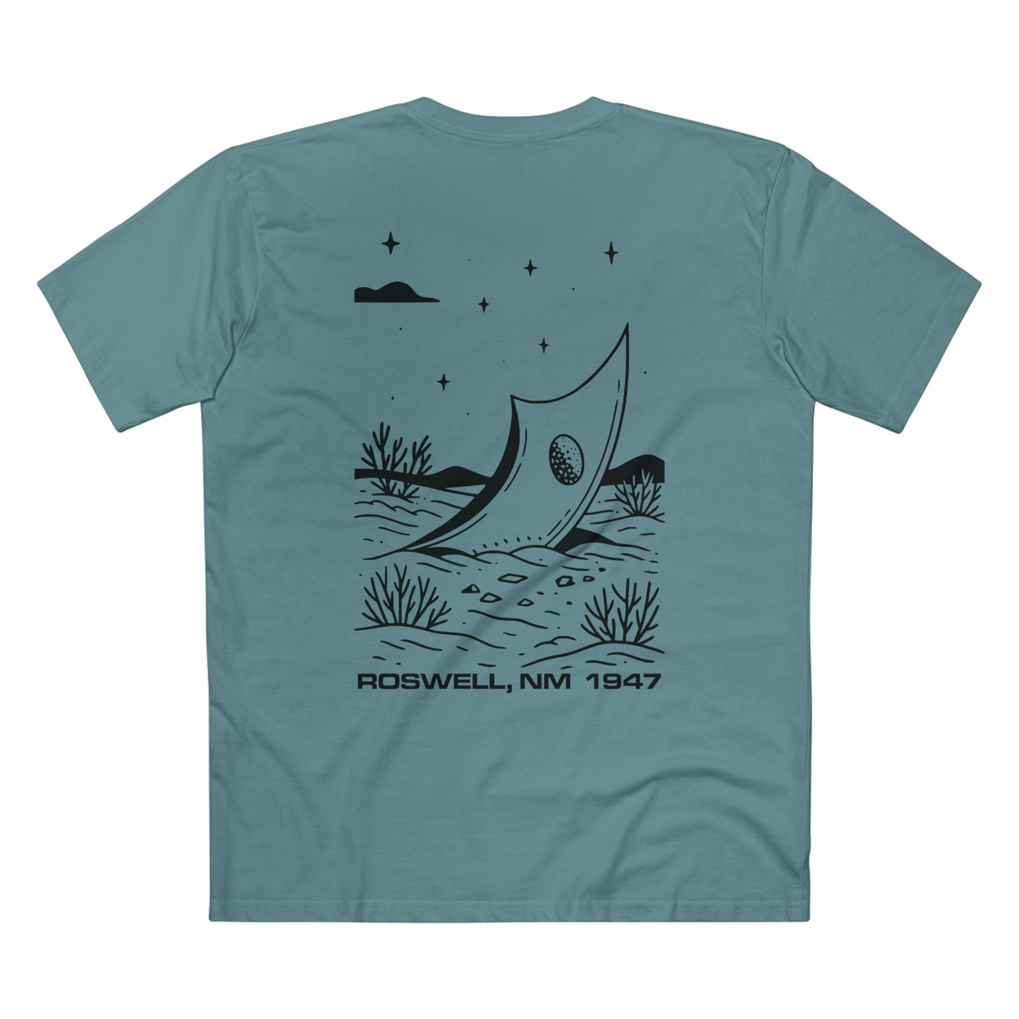 T-shirt Slate Blue back