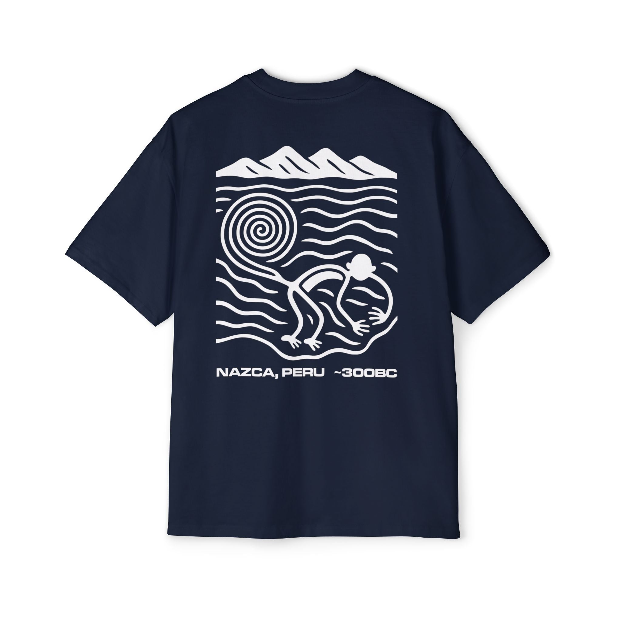 T-shirt Navy back
