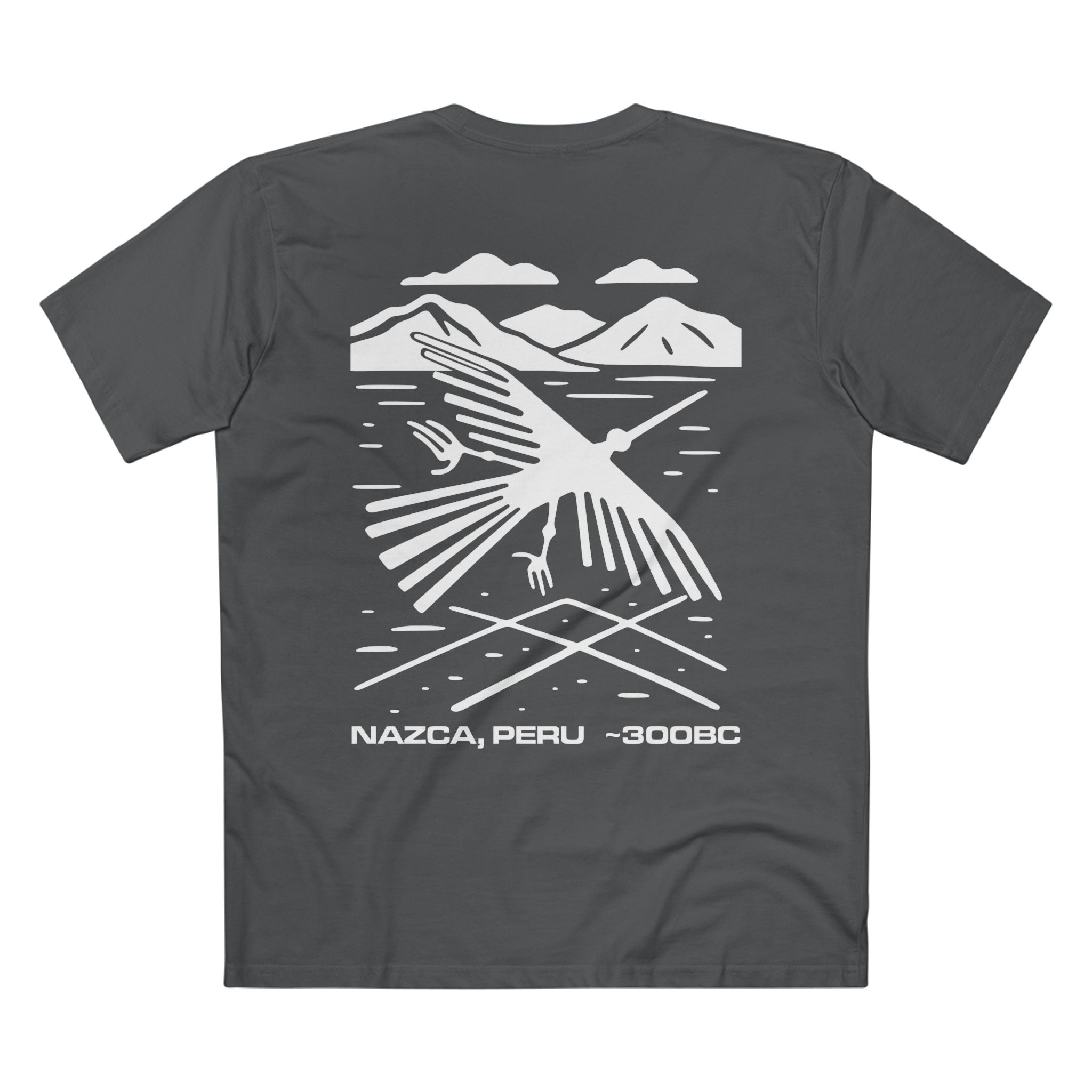 T-shirt Charcoal back