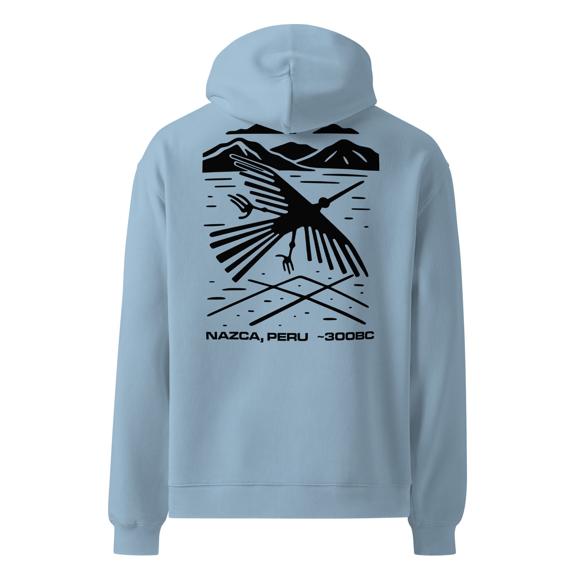 Hoodie Carolina Blue back