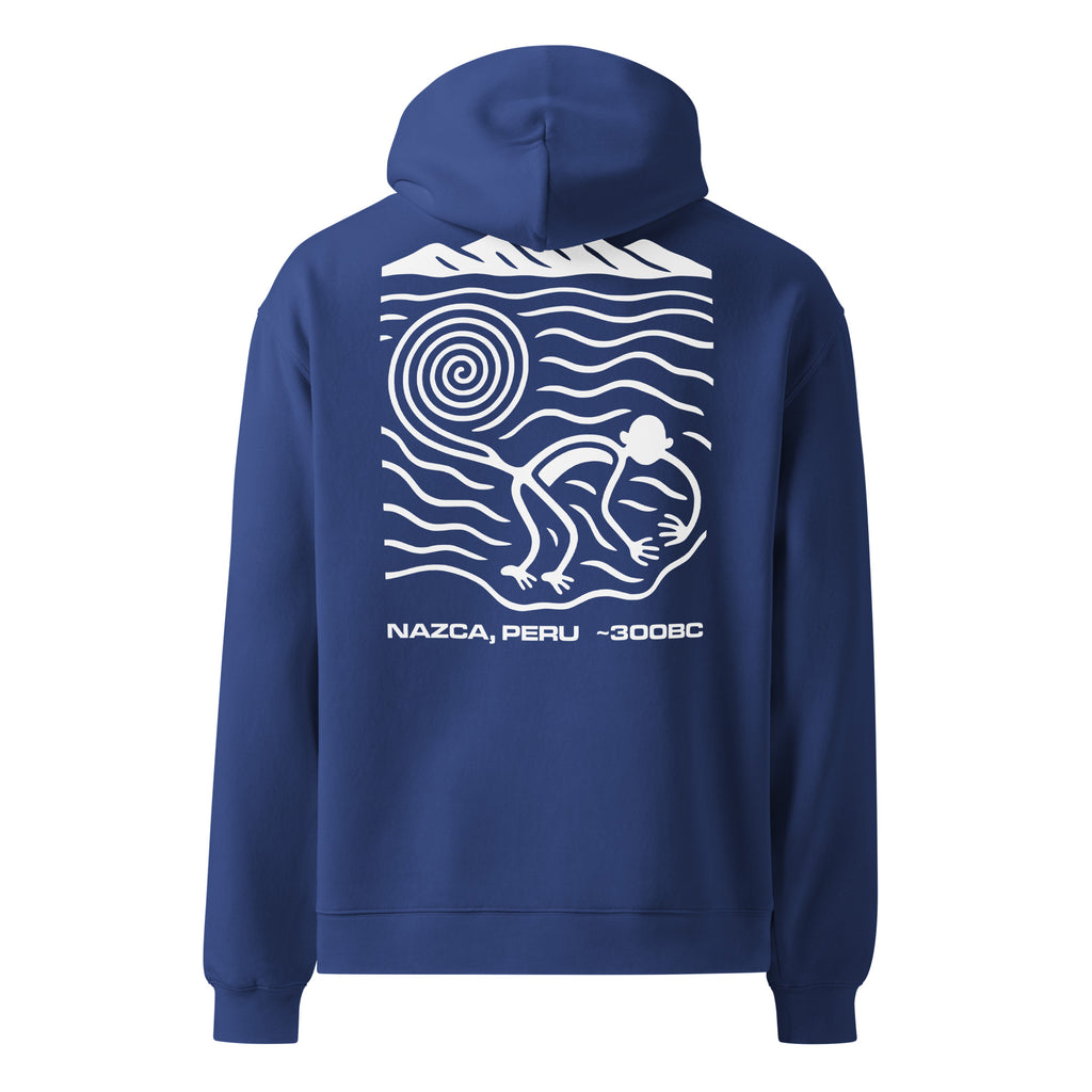 Hoodie Cobalt back