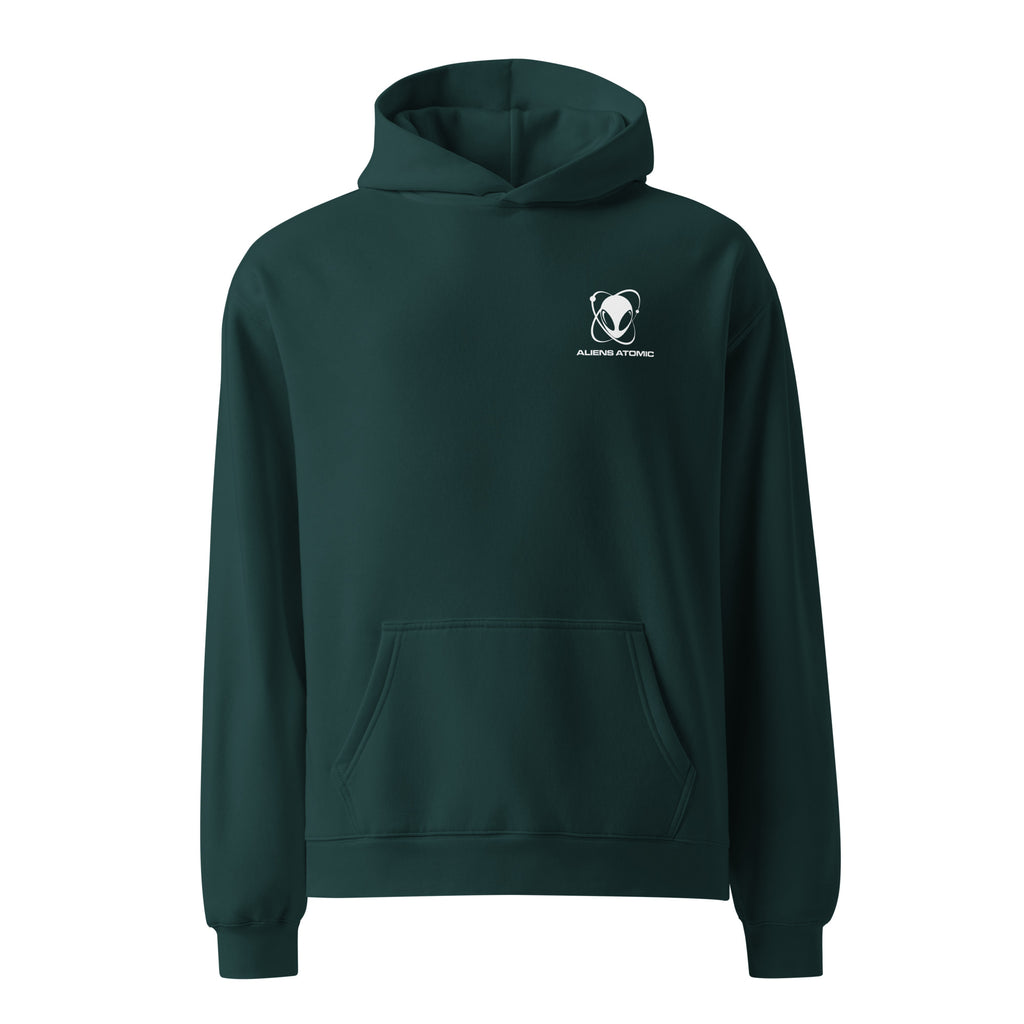 Hoodie Pine Green front